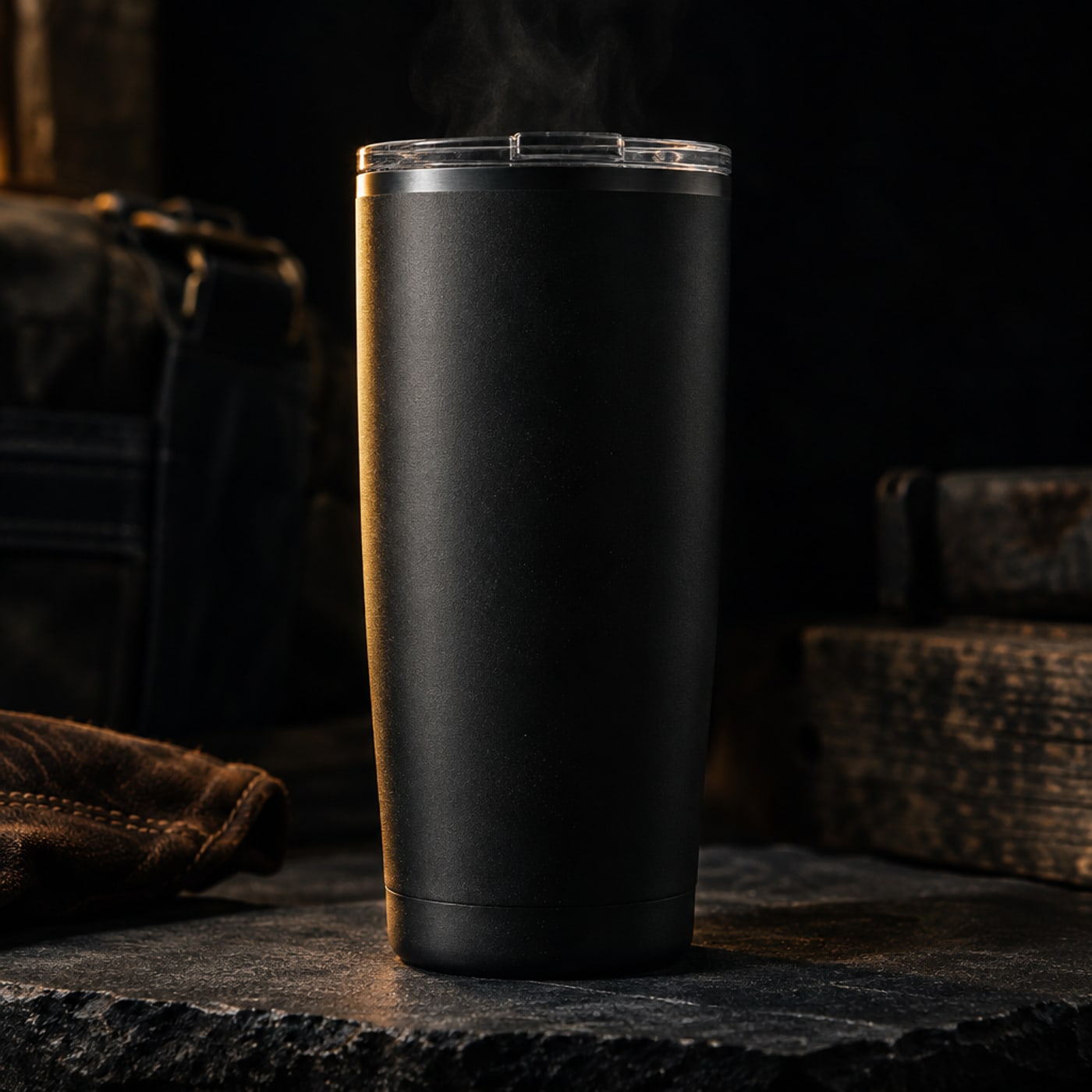Matte black 20oz insulated tumbler